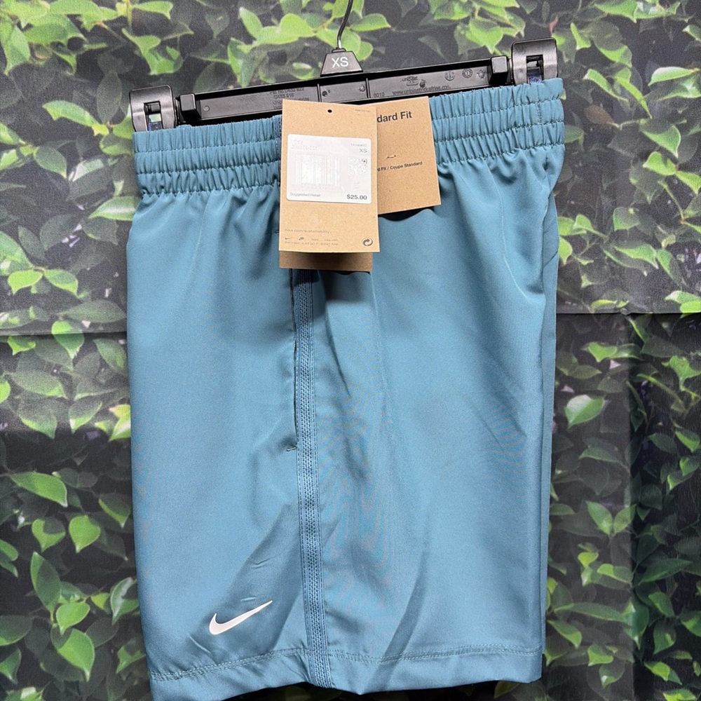 kids Nike Multi Woven Dri-Fit Shorts blue size xs new with tags